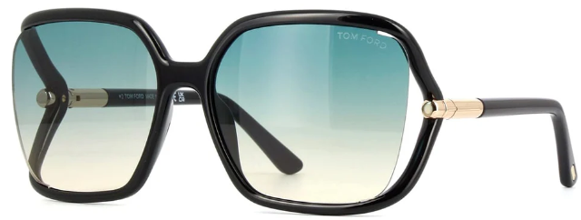 TOM FORD SOLANGE-02 01P Oversized Square Sunglasses