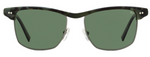 John Varvatos JV V606 Tortoise Clubmaster Polarized Sunglasses