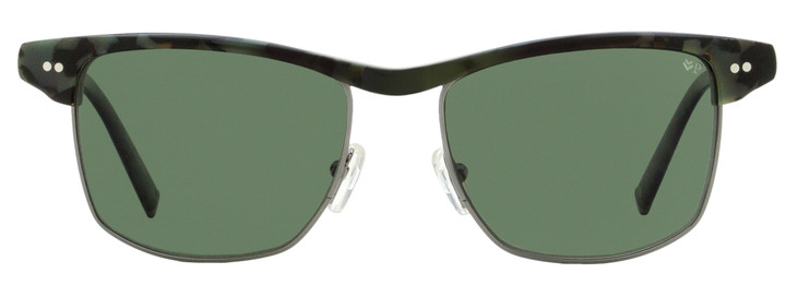 John Varvatos JV V606 Tortoise Clubmaster Polarized Sunglasses