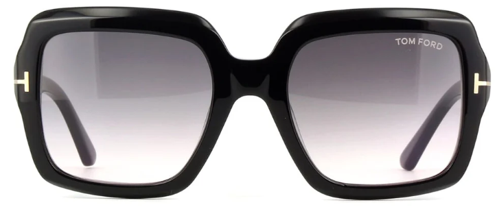 TOM FORD KAYA 01B Square Sunglasses