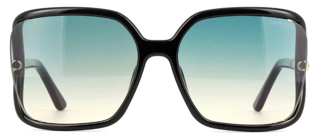 TOM FORD SOLANGE-02 01P Oversized Square Sunglasses