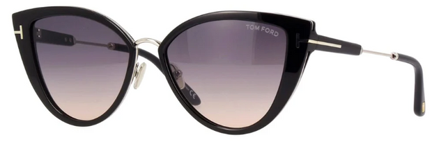 TOM FORD ANGELICA 01B Cat Eye Sunglasses