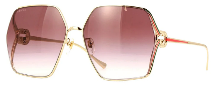 GUCCI GG1322SA 003 Butterfly Sunglasses