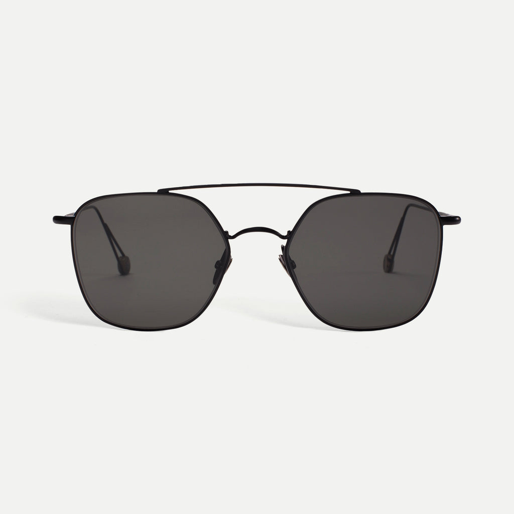 AHLEM Concorde BLCK-NA/GREN Square Sunglasses