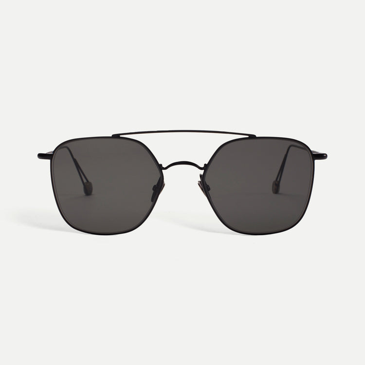AHLEM Concorde BLCK-NA/GREN Square Sunglasses