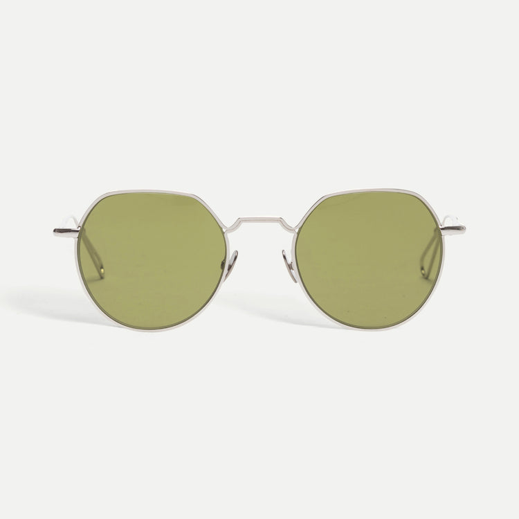 AHLEM Dauphine WHTG-NA/KHAK Panto Sunglasses
