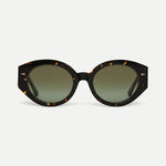 AHLEM Art Deco YLWT/GNGG Round Sunglasses