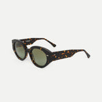 AHLEM Art Deco YLWT/GNGG Round Sunglasses