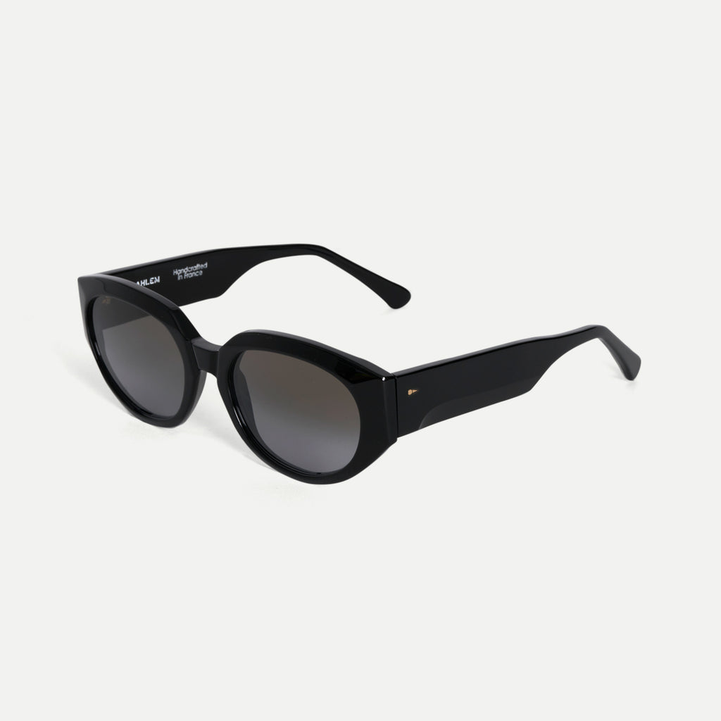 AHLEM Les Amandiers BLCK/GYGR Rectangular Sunglasses