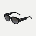 AHLEM Les Amandiers BLCK/GYGR Rectangular Sunglasses
