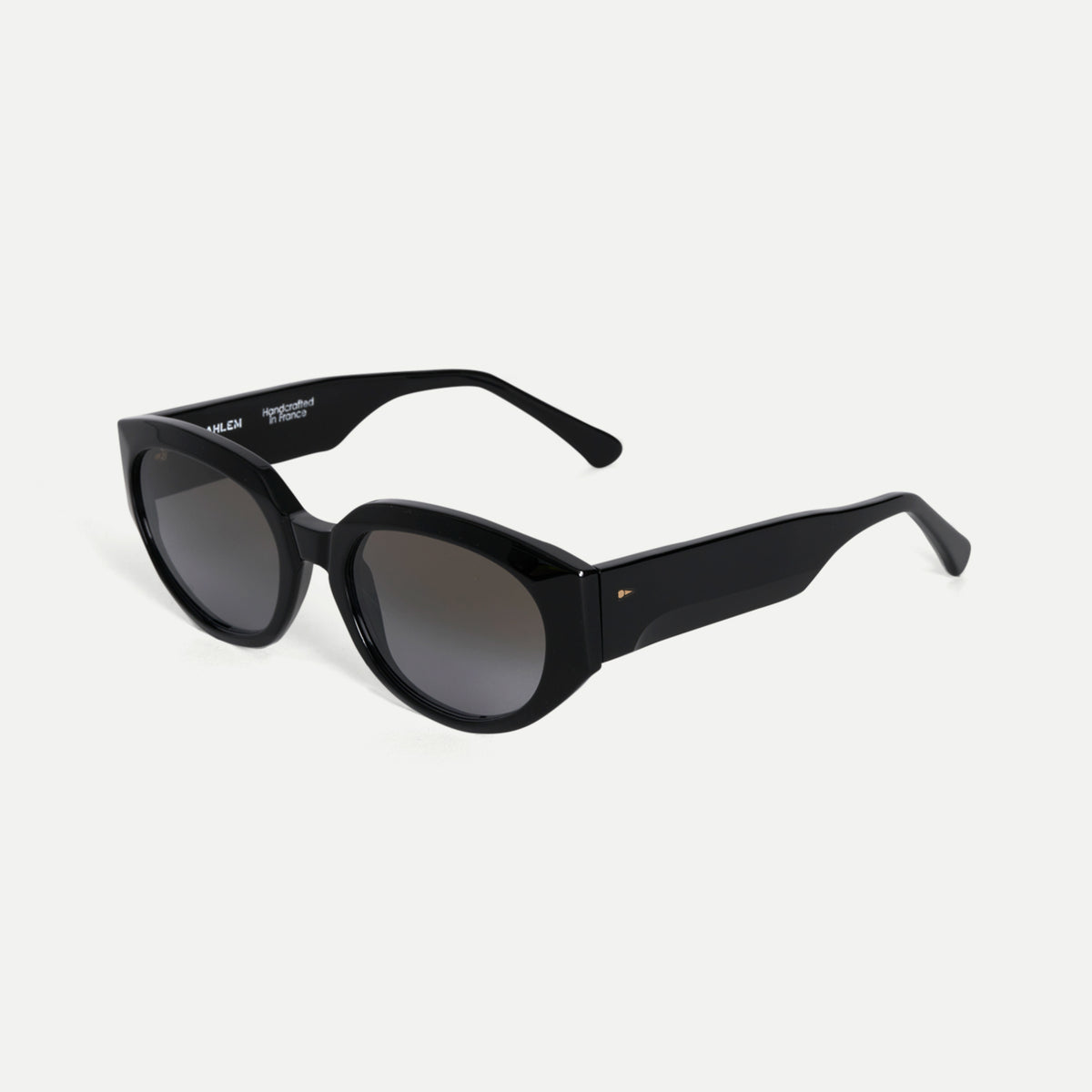 AHLEM Les Amandiers BLCK/GYGR Rectangular Sunglasses