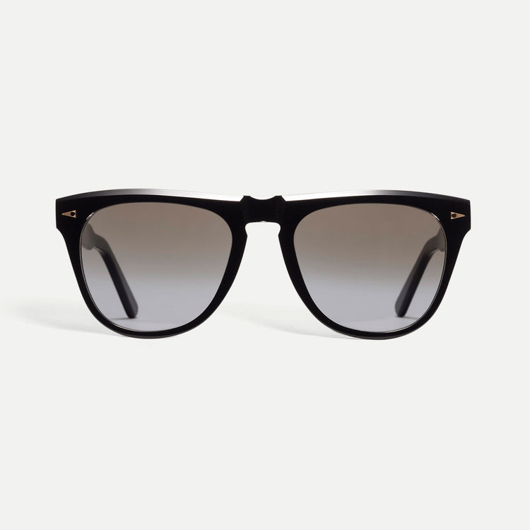 AHLEM Place Solferino BLCK/GYGR Panto Sunglasses