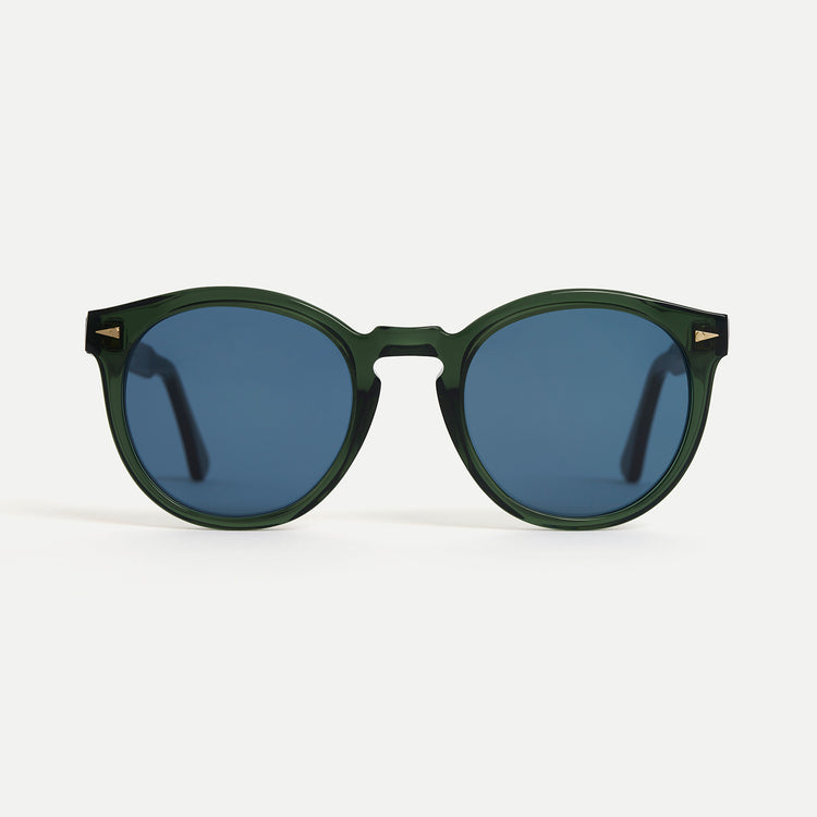 AHLEM Saint Germain DGRN/BLUE Panto Sunglasses