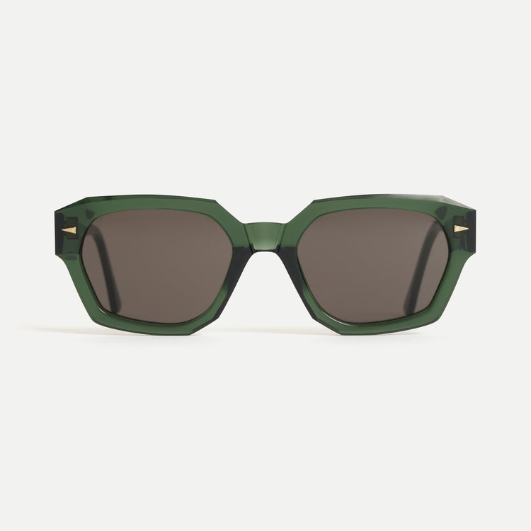 AHLEM Suffren DGRN/GREY Rectangular Sunglasses