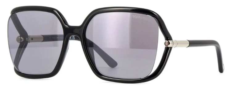 TOM FORD SOLANGE-02 01C Oversized Square Sunglasses