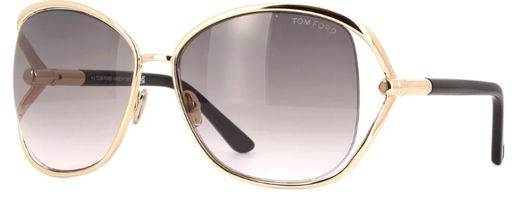 TOM FORD MARTA 28B Oversized Square Sunglasses