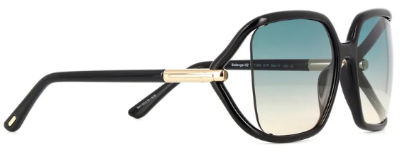 TOM FORD SOLANGE-02 01P Oversized Square Sunglasses