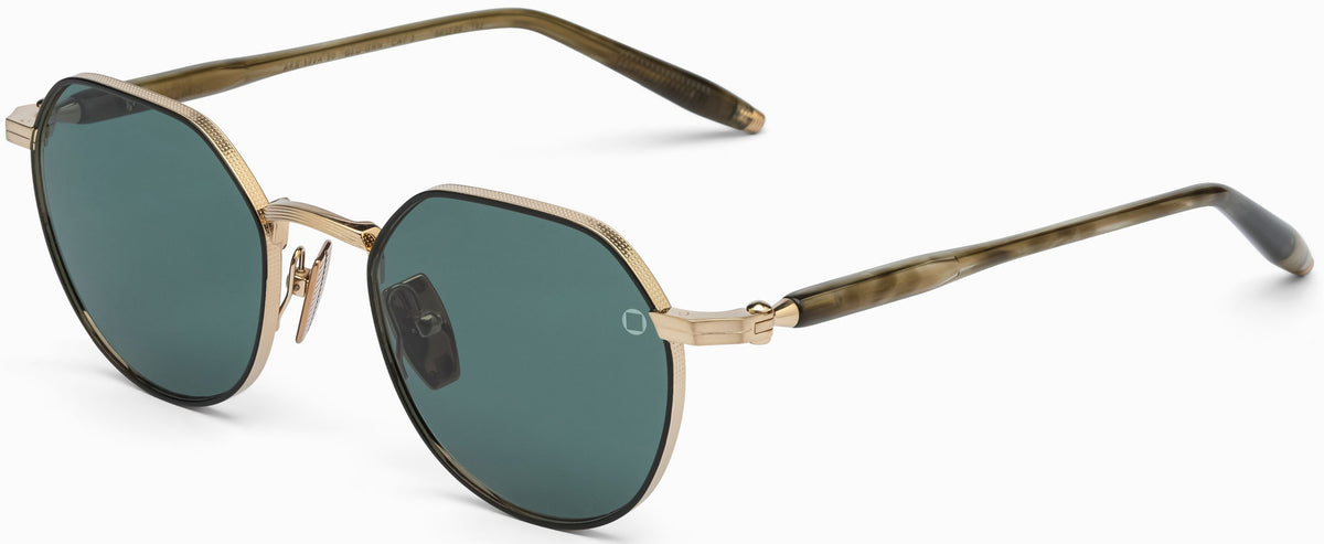 Akoni THEMIS GLD - GRN PANTOS Sunglasses