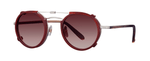 BS-BGY/MUGM - Brushed Silver-Burgundy/Mulberry Gradient Mirror / 