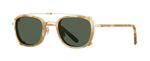 MG-BSH/GRN - Matte Gold-Blonde Shell/Green / 