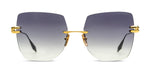 YELLOW GOLD - BLACK RHODIUM / DARK GREY TO CLEAR GRADIENT