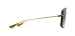 BLACK IRON - YELLOW GOLD / DARK BURGANDY TO CLEAR GRADIENT