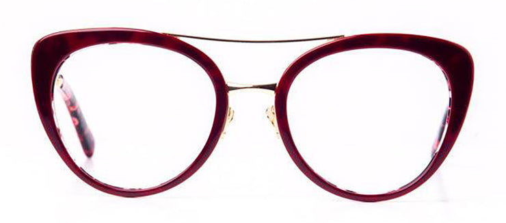 FUBU Frames Montauk Burgundy Oval Blue Light Eyeglasses