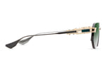 WHITE GOLD - ANTIQUE SILVER / DARK GREEN TO CLEAR GRADIENT