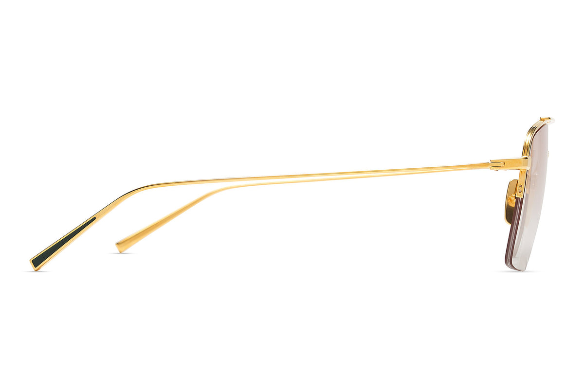 YELLOW GOLD / BROWN WASH TO CLEAR GRADIENT