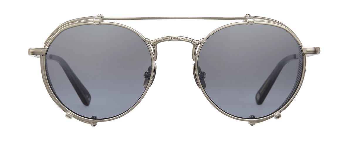 BS-SGY/SFGLABLUM - Brushed Silver-Sea Grey/Semi-Flat Glacier Blue Mirror