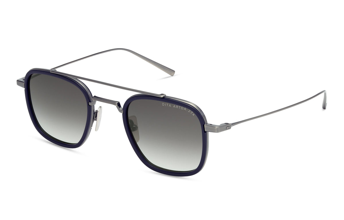ANTIQUE SILVER - NAVY / GREY TO CLEAR GRADIENT