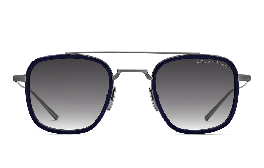 ANTIQUE SILVER - NAVY / GREY TO CLEAR GRADIENT