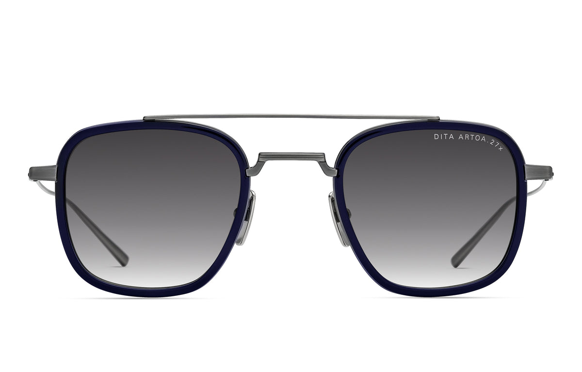 ANTIQUE SILVER - NAVY / GREY TO CLEAR GRADIENT