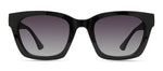 RZ by Rachel Zoe Deja BLK Square Polarized Sunglasses