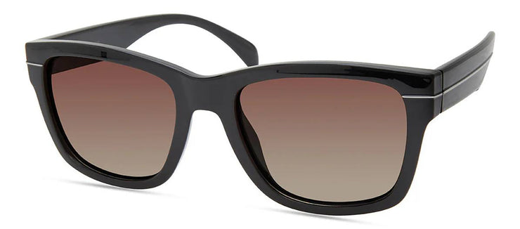 RZ by Rachel Zoe Fawn BLK Square Polarized Sunglasses