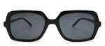 RZ by Rachel Zoe Sheridan BLK Rectangle Sunglasses