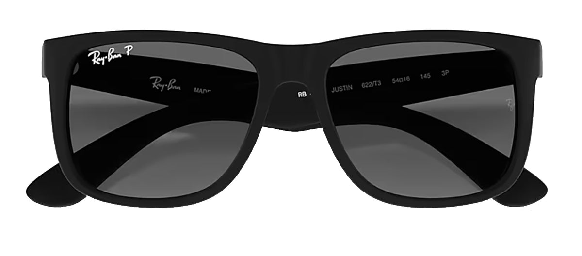 Ray-Ban RB4165 622/T3 Justin Polarized Wayfarer Sunglasses