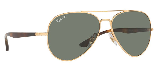 Ray-Ban 0RB3675 001/58 Aviator Polarized Sunglasses