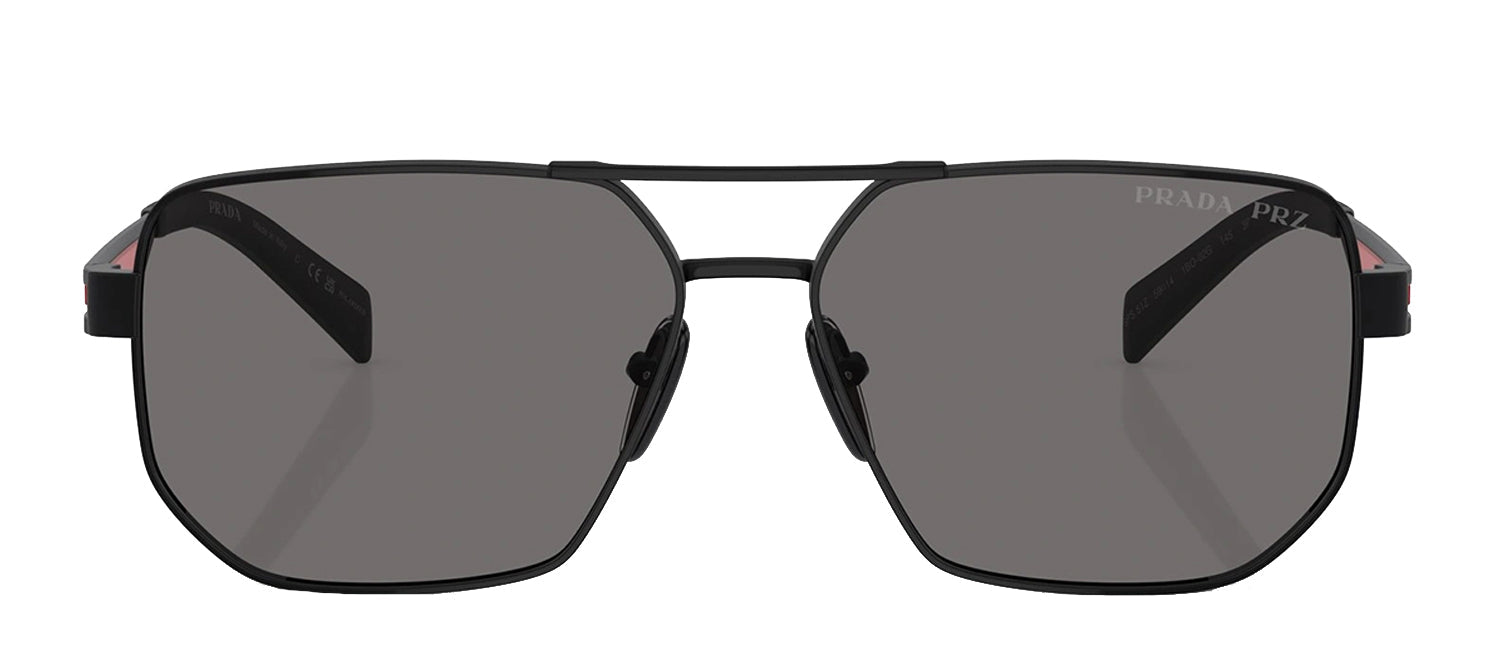Prada Linea Rossa PS 51ZS 1BO02G Navigator Polarized Sunglasses