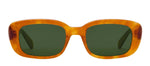 KREWE Milan Amaro + Chamomile Rectangle Sunglasses