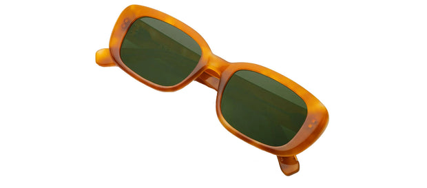 Krewe Milan Amaro + Chamomile Rectangle Sunglasses