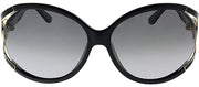 Ferragamo SF600S 001 Oval Sunglasses