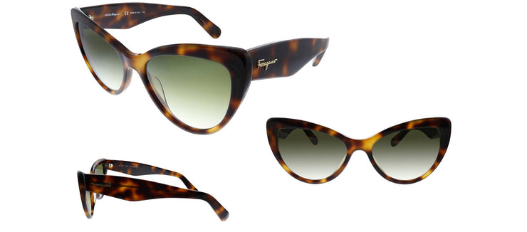 Ferragamo SF930S 238 Cat Eye Sunglasses