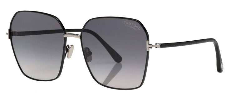 TOM FORD CALUDIA 01D Square Polarized Sunglasses