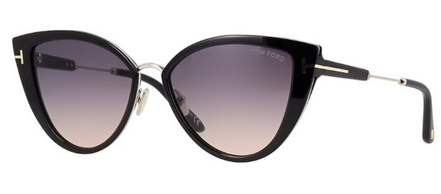 TOM FORD ANGELICA 01B Cat Eye Sunglasses