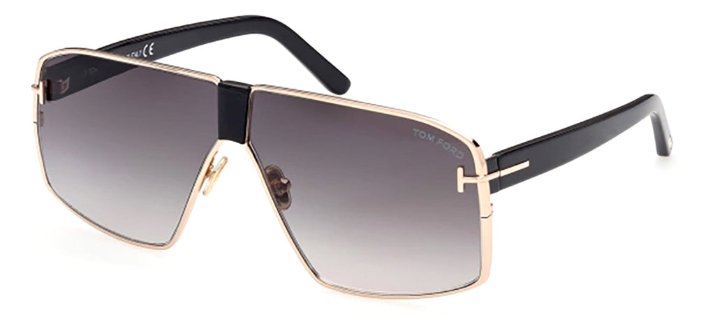 TOM FORD RENO FT0911 30F Sunglasses Gold Frame Gradient Brown