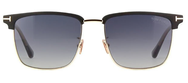 TOM FORD HUDSON-02 02D Clubmaster Polarized Sunglasses