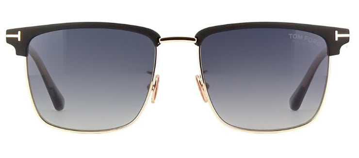 TOM FORD HUDSON-02 02D Clubmaster Polarized Sunglasses