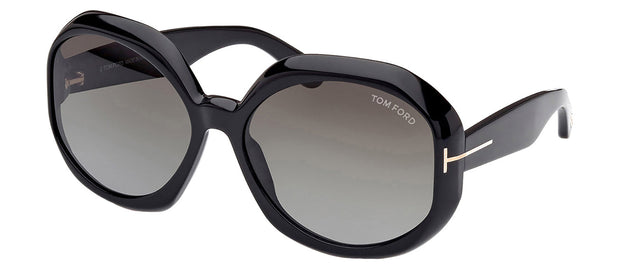 Tom Ford GEORGIA-02 W FT1011 01B Oval Sunglasses