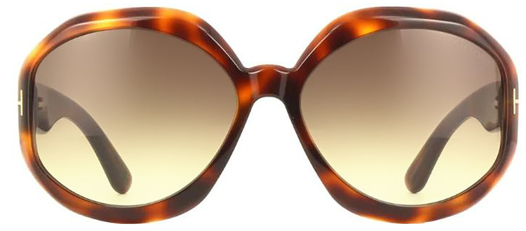 Tom Ford GEORGIA-02 01B Oval Sunglasses